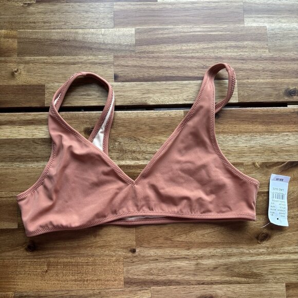 PacSun Other - L.A. Hearts Pac Sun Swim Bikini Top Sz Large Dark Copper Pool Beach Neutrals NWT
